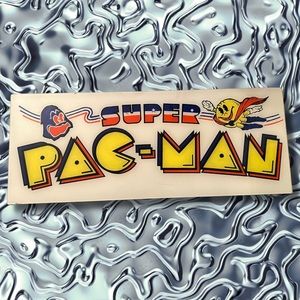 Super Pac-Man Arcade Video Game Plexi Marquee Sign Wall Art Decor ORIGINAL